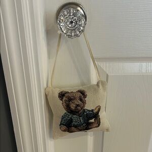 Dakotah Teddy Bear Decorative Pillow door hanger